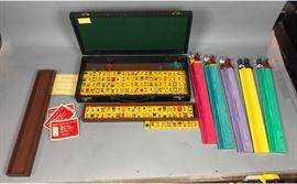 Lot 130 Cardinal MAH JONGG Boxed Set. Mahjongg Vintage. B