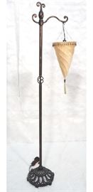 Lot 177 Contemporary Metal Floor Lamp Fortuni style fabri