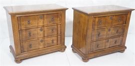 Lot 214 Pr HENREDON Antique Style Bachelors Chests. Reede