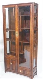 Lot 222 Asian Inspired Display Cabinet. Very heavy like r