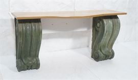 Lot 228 Antique Copper Architectural Hall Console Table D