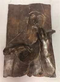 Lot 267 DAVID ARONSON Bronze Figural Plaque. Relief image