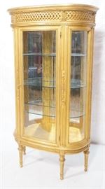 Lot 283 Decorator Contemporary Carved Gilt Wood China Cab