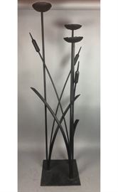 Lot 304 Contemporary Iron Cattail Sculpture. Cat tails, l