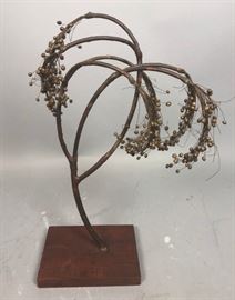 Lot 328 Modernist Abstract Metal Figural Tree Sculpture. 