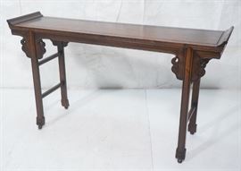 Lot 330 Asian Hall Console Table. Asian scroll bracket de