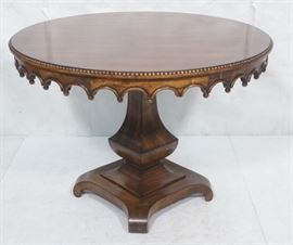 Lot 342 Sarreid Decorator Round Occasional Table. Banks C