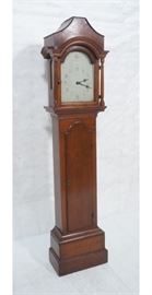 Lot 344 Antique Grandfather Mahogany Tall Case Clock. Pai