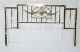 Lot 367 Contemporary King Size Brass Decorator Head Board