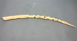 Lot 399 Alligator Human Figure Carved African Sculpture. 