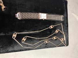 Lot 581 2pc Sterling Silver Jewelry Lot. ARIA sterling ca