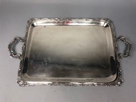 Lot 514 INDUSTRIA PERUANA Sterling Handled Serving Tray. 