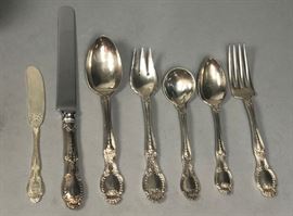 Lot 513 89pc TIFFANY  CO Sterling Silver Flatware Set