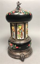 Lot 485 Mechanical Music Box Cigarette Dispenser SIMO Flo