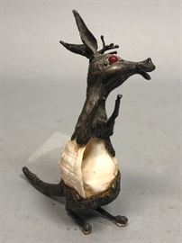 Lot 468 Fantasy Figural Seashell Whimsical Rodent Sculptu
