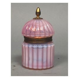 Lot 405 Murano Venetian Art Glass Lidded Box Lighter. Opa
