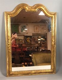 Lot 244 Vintage Decorator Wall Mirror Broken Pediment Gil