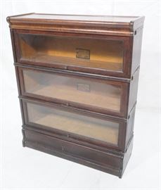 Lot 379 Globe Wernicke Oak Stacking Bookcase. Barrister