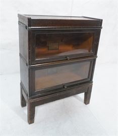 Lot 380 2 Part Barristers Stacking Bookcases. Vintage GLO