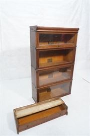 Lot 382 Globe Wernicke Oak 4 Stack Barrister Bookcase Ba