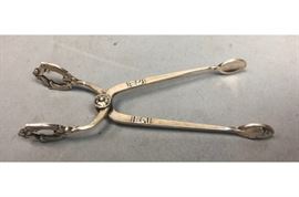Lot 499 CARTIER Sterling Silver Sugar Tongs. COHR Denmark