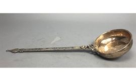 Lot 508 Vintage Russian Niello Serving Ladle. Hallmarked 