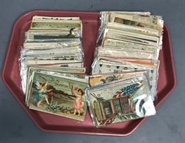 Lot 618 Large Tray Lot Vintage HOLIDAY Postcards. Hallow