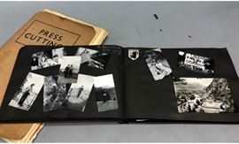 Lot 627 2 pc Books. Paper Ephemera. One book has photogra