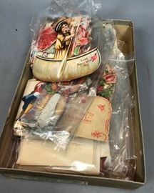 Lot 628 Large Tray Lot Vintage Valentine Greeting Cards. 