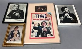 Lot 639 4pc Signed Autographed Photographs. Opera. Music.