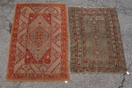 Lot 652 2 Handmade Carpets  61x4 and 53x310 Red and O