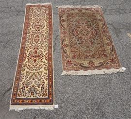 Lot 657 2 Handmade Carpets 65x310 and 88x24 runner.