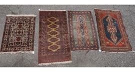 Lot 658 4 Handmade Carpet throw carpets.