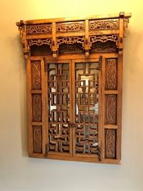 Antique Oriental Style Mirror
