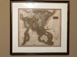 Vintage Asian Map 