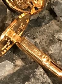 14kt Gold Dragon Cufflink