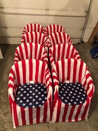 Stars and Stripes Chairs - just in time for Labor Day!