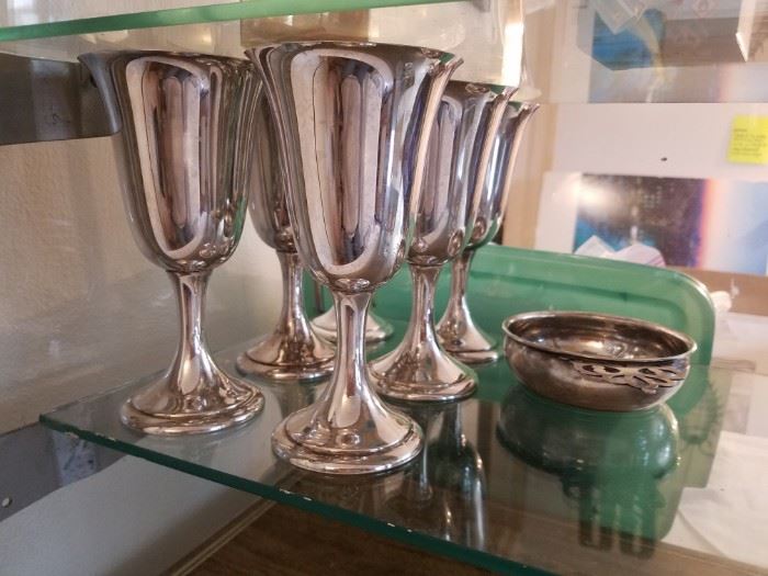 Alvin Sterling Goblets available at the Checkout!