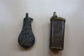 Antique Gun Powder Flasks