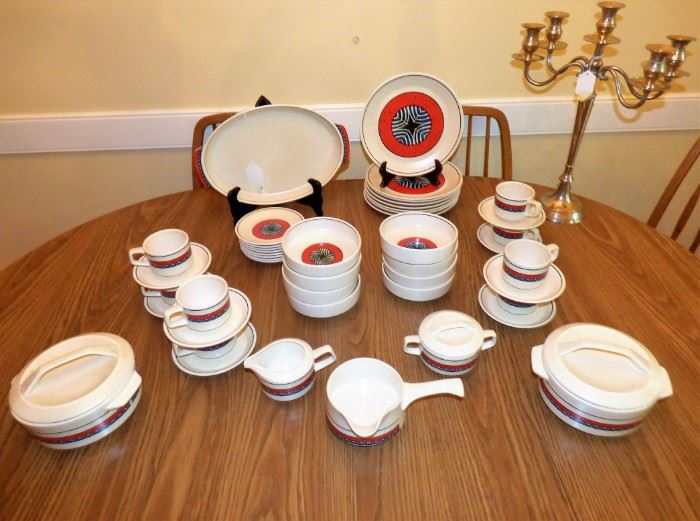 Mid Century Modern pottery table ware.