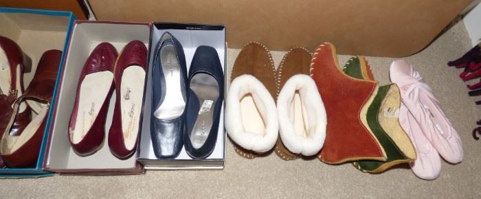 Ladies Shoes including Aigner flats & new in box.