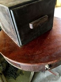 Barrel Tables and Filing Cabinets...