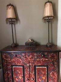 Hand Painted Cabinet