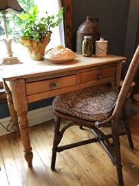 Pine Table table-desk 1900's 