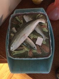 Maybe George Jones?  Majolica Sardine Box 