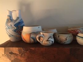 HUGE college of Nemadji Pottery 