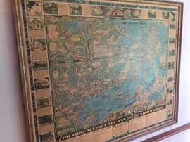 Vintage North Shore Map