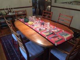 Swedish Dining Room Table & Chairs
