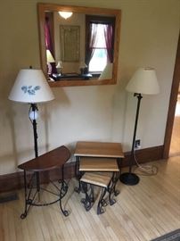 End Tables and Lamps Lot
