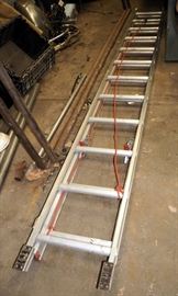 Werner 24' Aluminum Extension Ladder, 200 LB Capacity